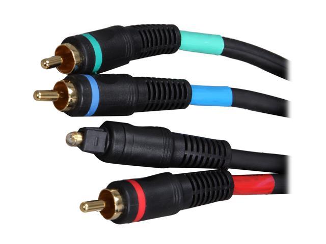 BYTECC P3VT-12 12 ft. Component Video with Toslink Audio Cable