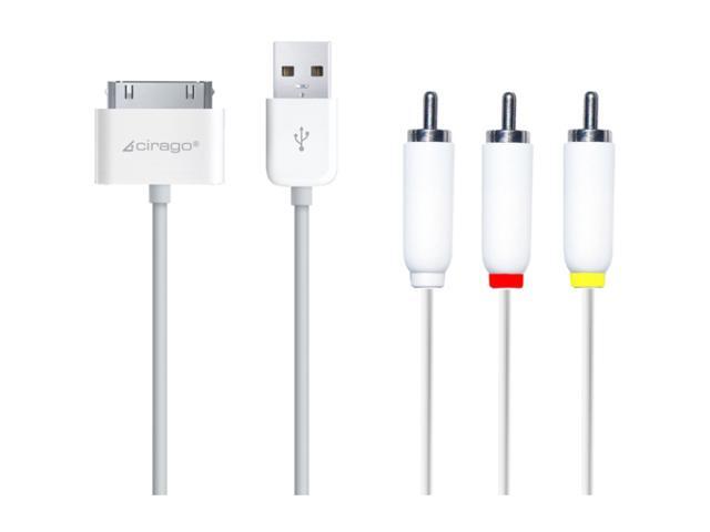 Cirago Composite Audio/Video Cable with USB