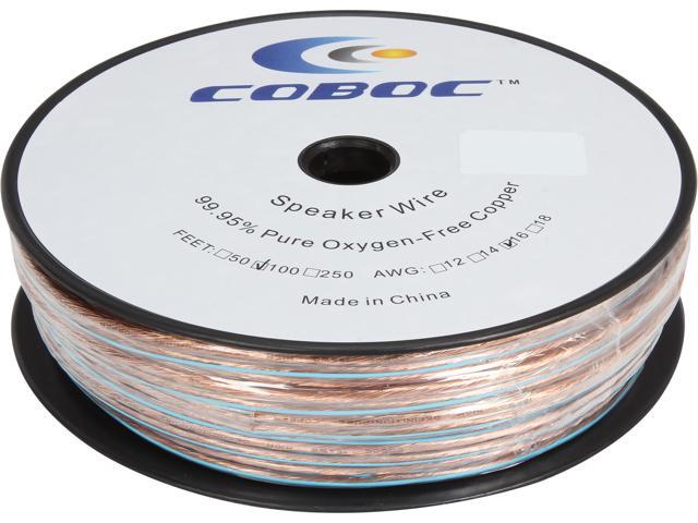 Coboc Model SPW-2C16-100-CL 100 ft. 2-Conductor OFC Speaker Cable