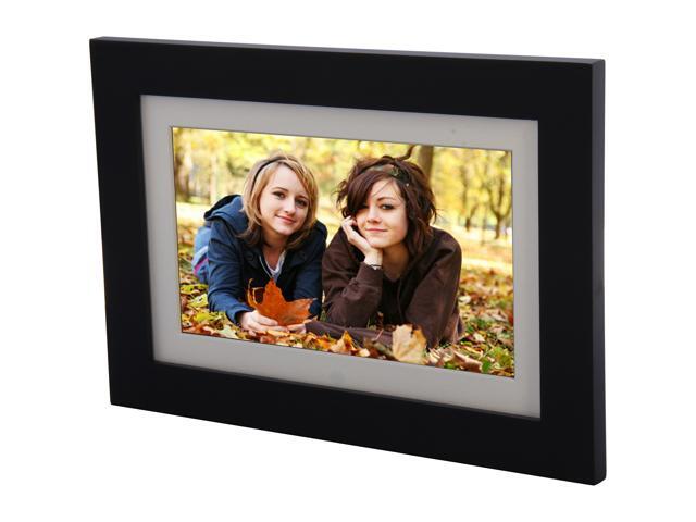 ViewSonic 10.1" digital photo frame, high 1024x600 resolution, 128MB, calendar/clock, auto on/off, LED backlight & remote ...
