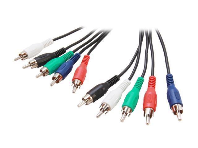 Coboc 5RCACOMPONENT-6-BK 6 ft. 5RCA Component Cable