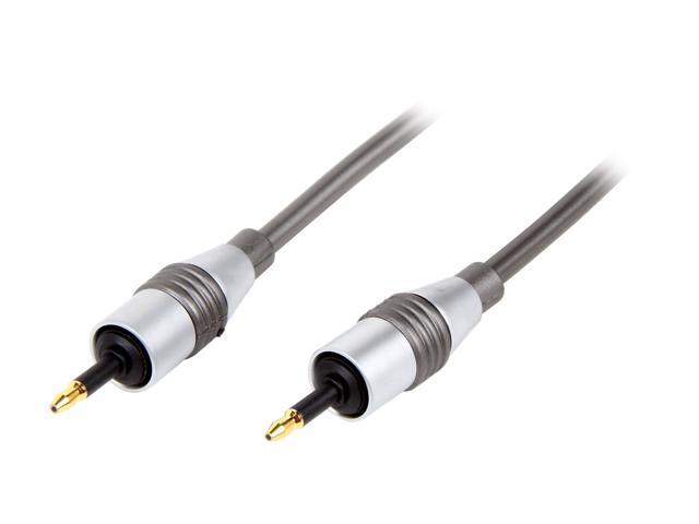 Link Depot Model MINITOS-5A-3 3 ft. OD 2.2mm Assembly Type Metallic Body Optical 3.5mm Mini to Mini Cable