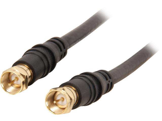 BYTECC RG6-3 3 ft. Coaxial Cable, Black with Gold Plating F Connector 3 - OEM