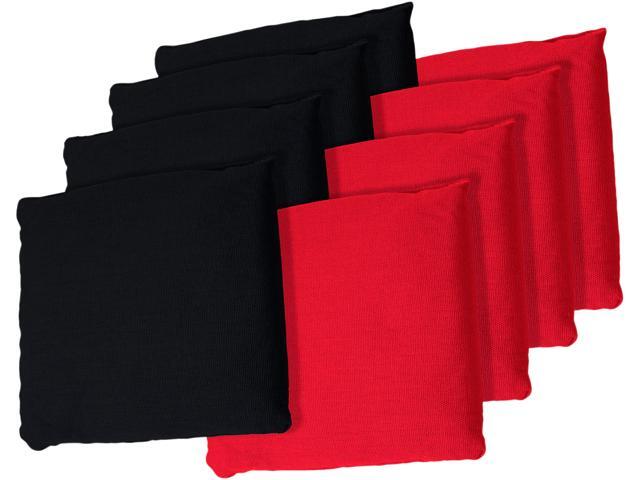 Trademark Games Black and Red Cornhole Bags, Set of 8