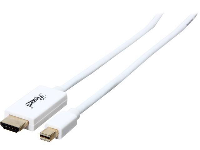 Rosewill RCDC-14032 - 15-Foot White Mini DisplayPort to HDMI 32AWG Cable - Male to Male