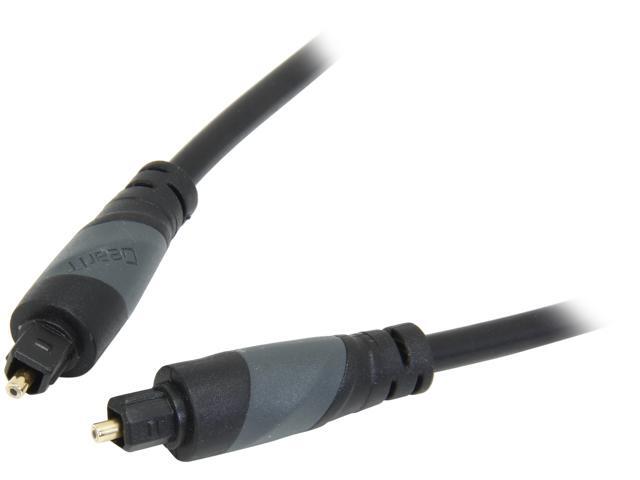GearIT Model GI-TOSLINK-BK-10FT 10ft Gold-Plated Digital Optical Audio Toslink Cable 