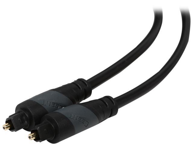 GearIT Model GI-TOSLINK-BK-15FT 15ft Gold-Plated Digital Optical Audio Toslink Cable 