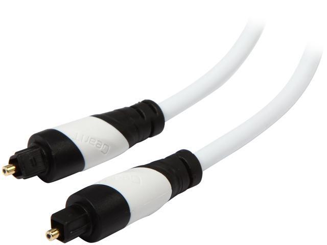 GearIT Model GI-TOSLINK-WH-25FT 25ft Gold-Plated Digital Optical Audio Toslink Cable 