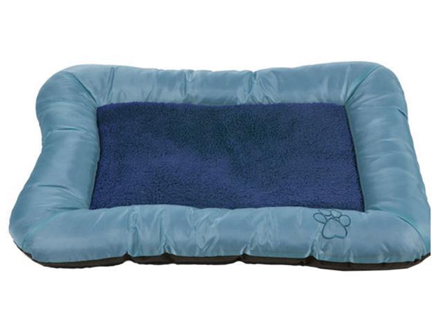 PAW Plush Cozy Pet Crate Dog Pet Bed - Blue - Medium