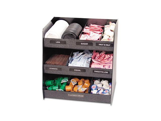 Vertical Condiment Organizer, 14-1/2w x 11-3/4d x 15h, Black