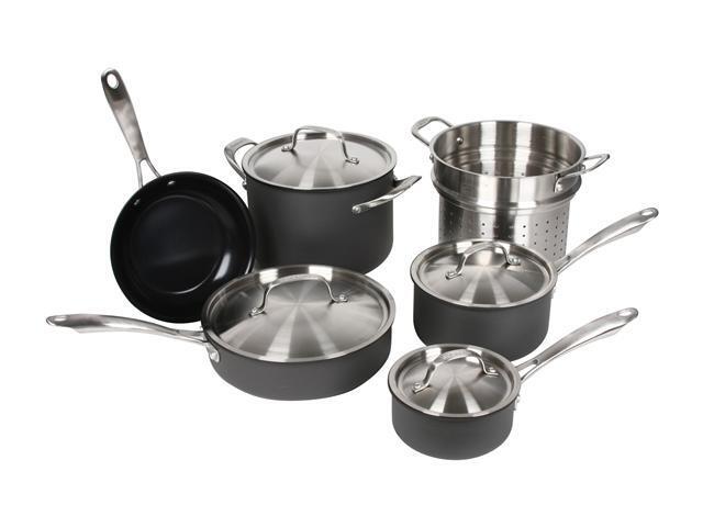 Cuisinart GG-10 GreenGourmet Hard-Anodized Nonstick 10-Piece Cookware Set