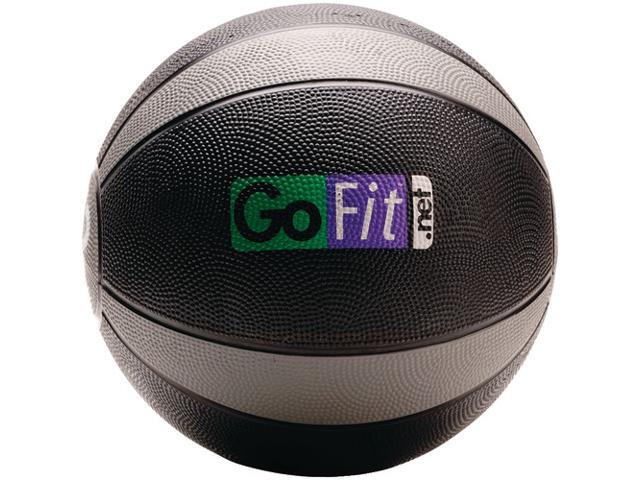 GoFit GF-MB12 Medicine Ball & Core Performance Training DVD (12 Lbs; Black & Gray)