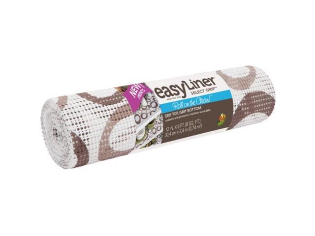 DUCK 281248 12"x8' Choc Circles Shelf Linr