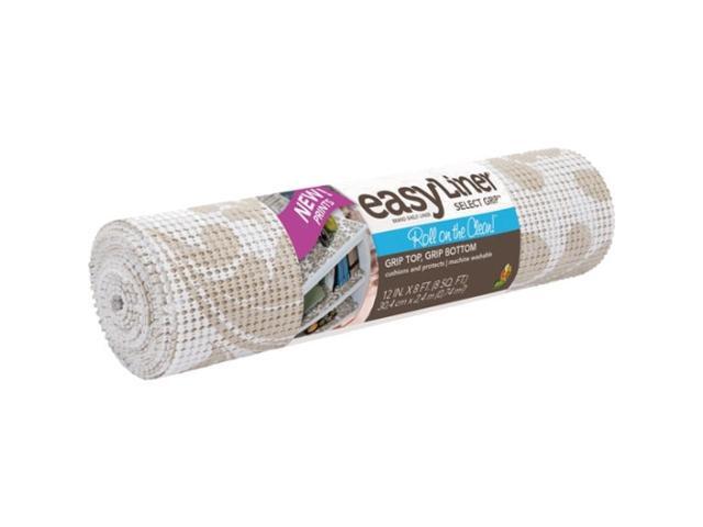 DUCK 282238 12"x8' Taupe Swirl Shelf Liner