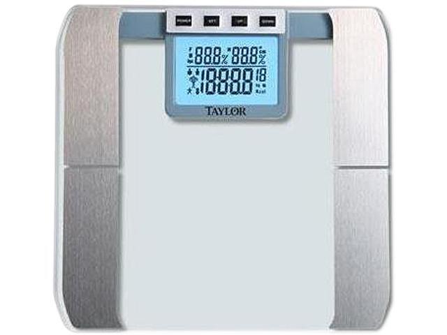 TAYLOR 57614192F Glass Platform Body Fat Scale