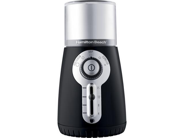 Hamilton Beach 80374 Black Custom Grind Deluxe 15 Cup Hands-Free Coffee Grinder