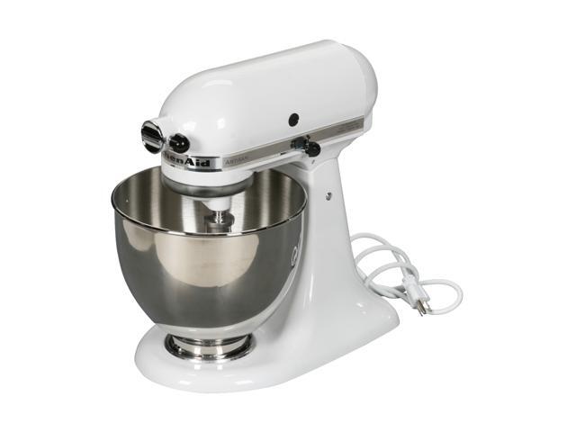 KitchenAid KSM150PSWH Artisan 325-Watt 5-Quart Stand Mixer (White)