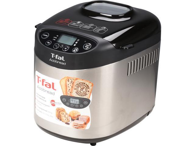 T-fal PF311 ActiBread 15 Programs Bread Machine Stainless Steel Housing Nonstick Coating Automatic Bread Maker with LCD Display, ...
