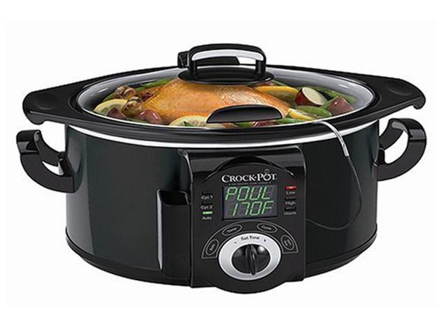 Crock Pot SCCPVP553-B 5.5 Qt Slow Cooker Smart Pot with Little Dipper