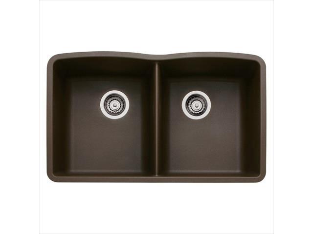 Blanco 440182 Diamond Equal Double Bowl Silgranit II Undermount ...