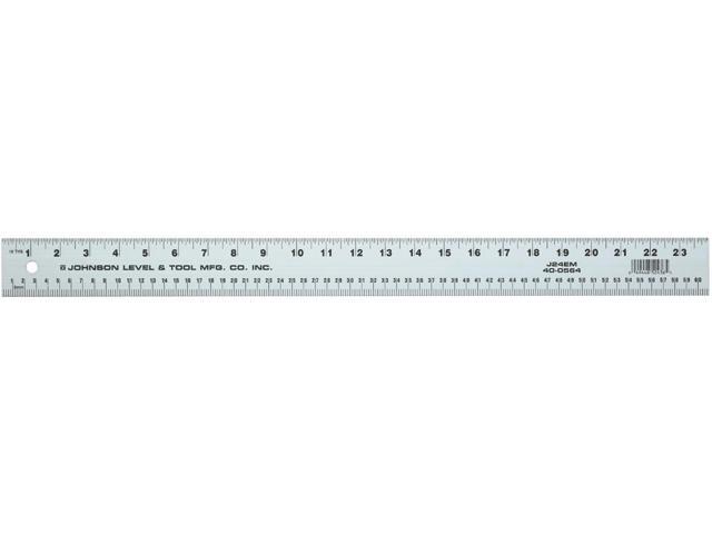 Johnson Level Model J48EM 48in Aluminum Inch/Metric Straight Edge 1/8 and 1/16,