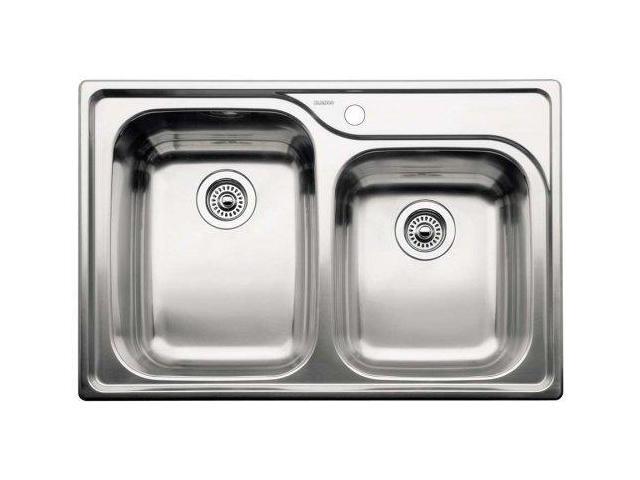 Blanco 440239 Supreme 1-3/4 Basin Drop In Stainless Steel Kitchen Sink ...