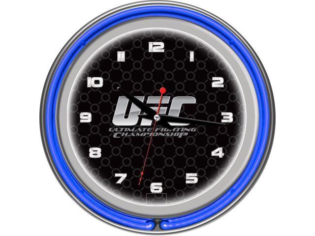 UFC Chrome Double Ring Neon Clock