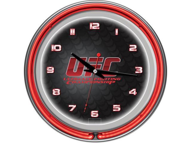 UFC Chrome Double Ring Neon Clock