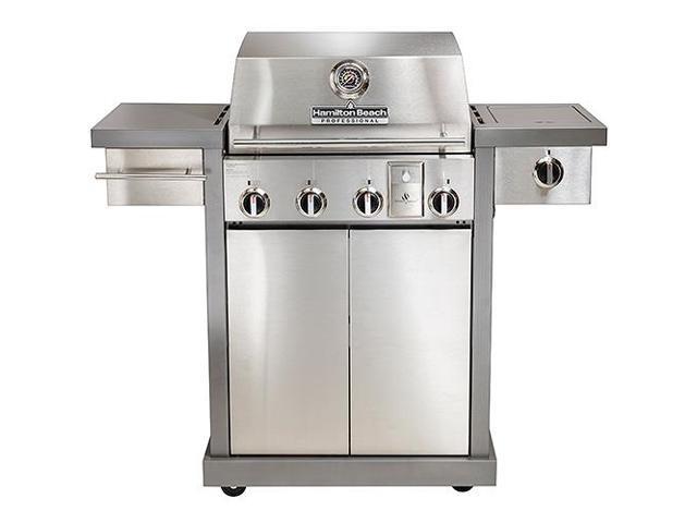 Hamilton Beach  GrillStation 5 Burner Gas Grill  Stainless Steel