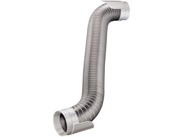 DEFLECTO HUPK8WA/4 Easy-Connecting Semi-Rigid Dryer Vent Hookup Kit, 8ft