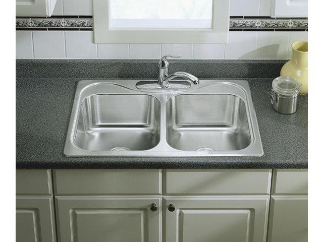 Sterling Stainless Steel Kitchen Sink Double Bowl STERLING PLUMBING ...