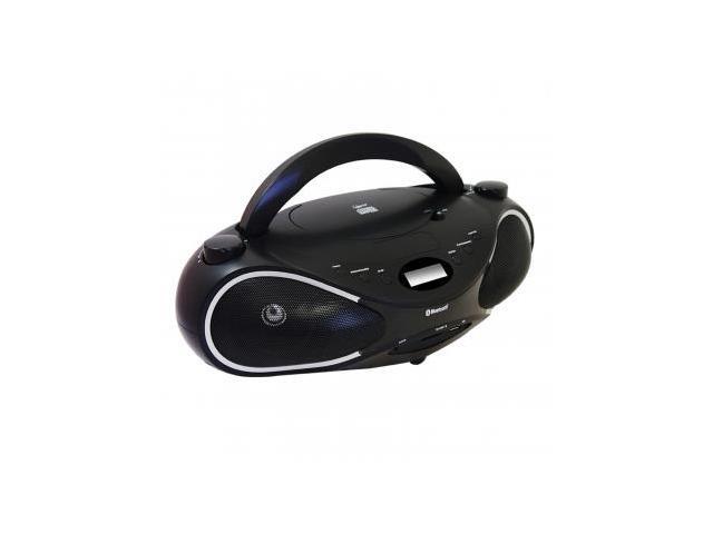 Axess PBBT2702 Portable Bluetooth Boombox with 3.5mm MP3/CD/USB/SD/MMC Card Slot input Player with Text Display,FM Stereo
