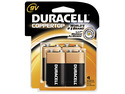 Duracell MN16RT4Z 4 Count 9 Volt Duracell® Coppertop Alkaline Batteries