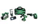 Hitachi KC18DBL 18 V 3.0 Ah Lithium Ion 4-Tool Combo Kit