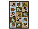 Shaw Living Kathy Ireland Home Young Attitudes Dino Dreams Area Rug Chocolate 3' 3" x 4' 8" 3P17700105