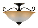 Quoizel Palladian Bronze Duchess Medium Semi Flush Mount