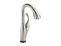 DELTA 9992T-SS-DST Single Handle Pull-Down Bar/Prep Faucet Featuring Touch2O Technology Stainless