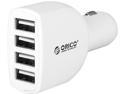 ORICO UCA-4U 30W 4 Port USB Car Charger