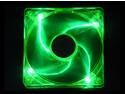 APEVIA CF12SL-UGN 120mm Green LED Case Cooling Fan