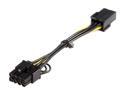 StarTech PCIEX68ADAP 6" PCI Express 6 pin to 8 pin Power Adapter Cable F-M