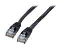 Coboc 2ft. 24AWG Snagless Cat 6 Black Color 550MHz UTP Ethernet Stranded Copper Patch cord /Molded Network lan Cable