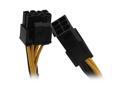 1ST PC CORP. CB-6M-44F 12" 6-pin PCI-Express male to 4+4-pin EPS female cable