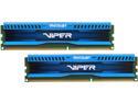 Patriot Viper 3 Low Profile Blue 8GB (2 x 4GB) 240-Pin DDR3 SDRAM DDR3 1866 (PC3 15000) Desktop Memory Model PVL38G186C0KB