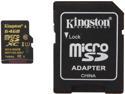 Kingston 64GB microSDXC Flash Card With SD Adaptor