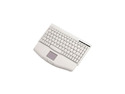 SolidTek ACK-540 White USB Mini Keyboard  with TOUCH PAD Mouse Included