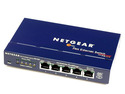 NETGEAR FS105 10/100Mbps Desktop Switch 5 x RJ45 1K MAC Address Table 64KB Buffer Memory