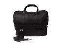 Piel LEATHER 8965-BLK Black False-Bottom Sports Bag
