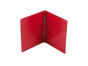 Oxford PressGuard Coated Cover, Prong Clip, Letter, 3" Capacity, Executive Red