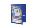 Oxford ViewFolio Plus Polypropylene Portfolio, 50-Sheet Capacity, Blue/Clear