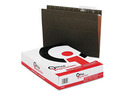 Office Impressions Hanging File Folders, 1/3 Tab, 11 Point Stock, Letter, Standard Green, 25/Box